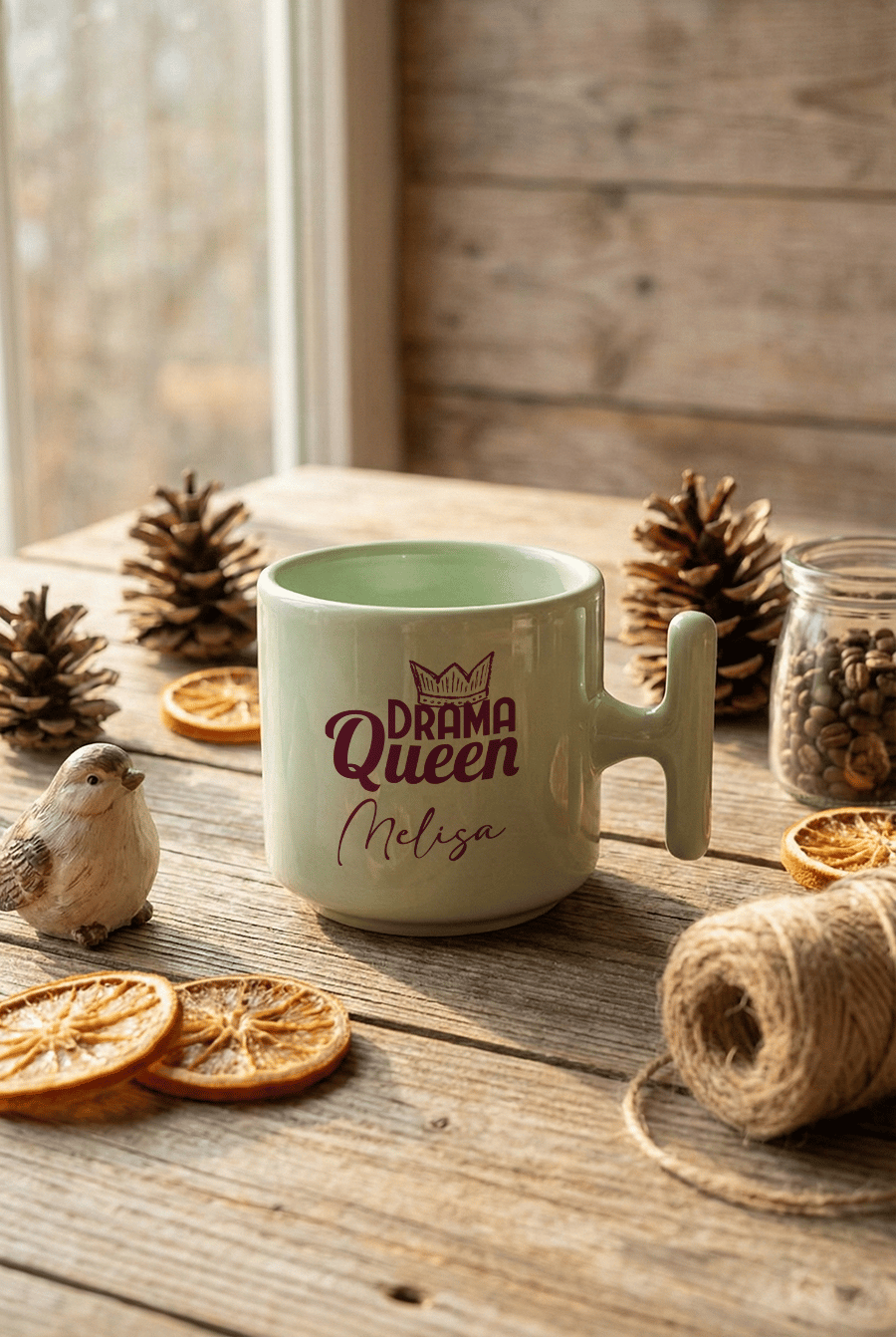 Drama Queen Kişiye Özel T Pastel Kupa