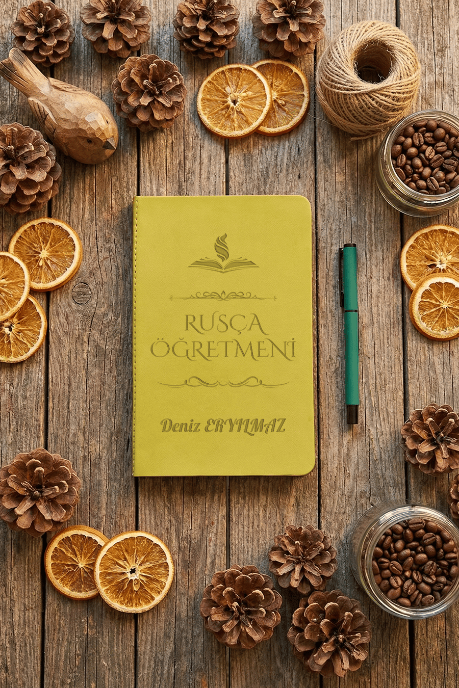 Rusça Öğretmeni Kişiye Özel Defter ve Kalem