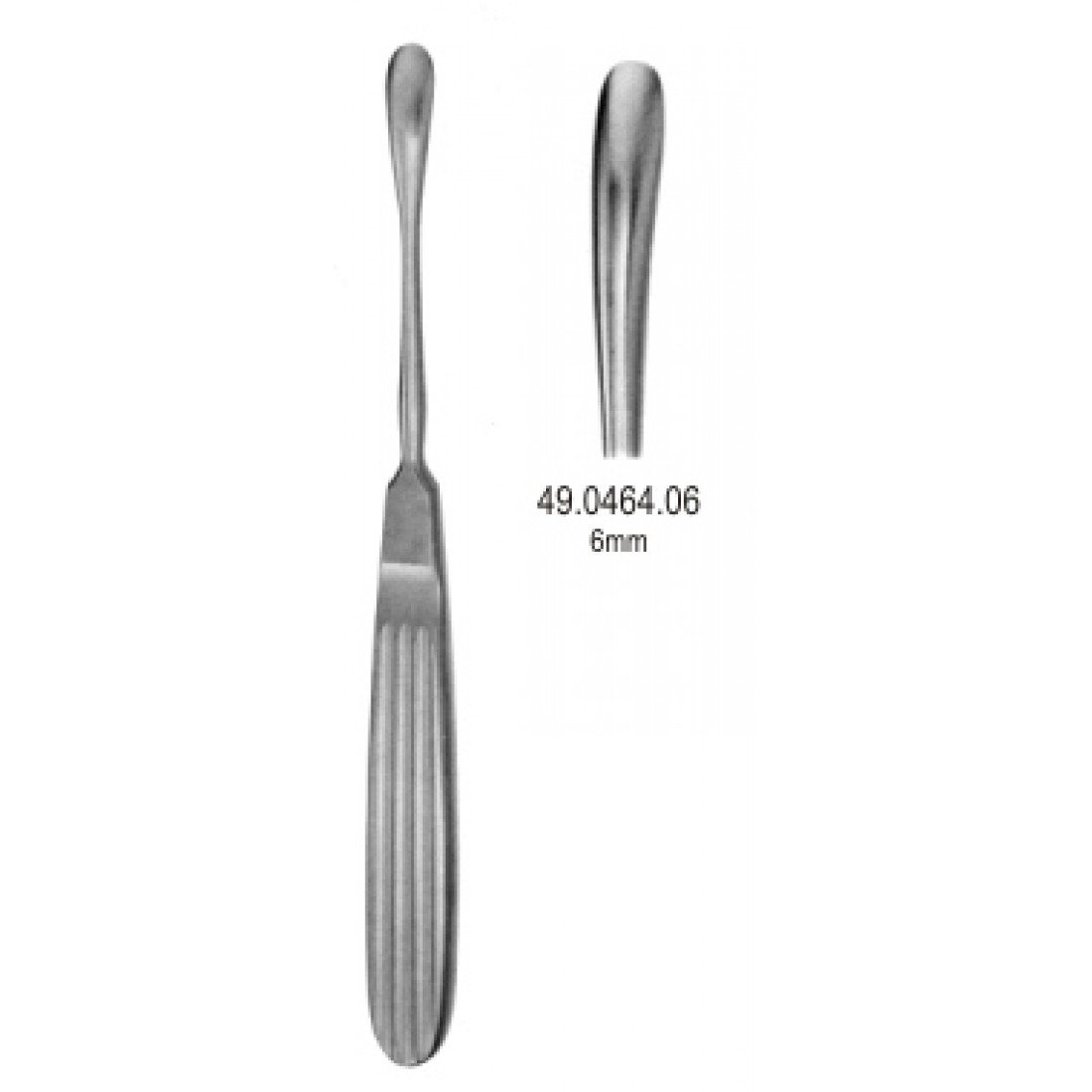 49.0464.06 Obwegeser Periost Elevatör 6mm, 18cm