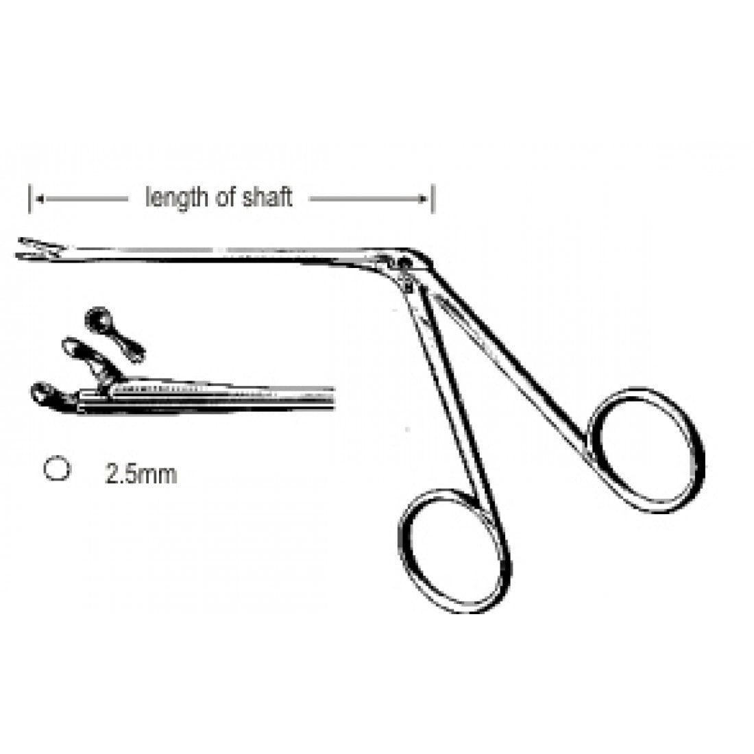 44.0182.25 Hartmann Kulak Forsepsi  2.5mm 8.5cm