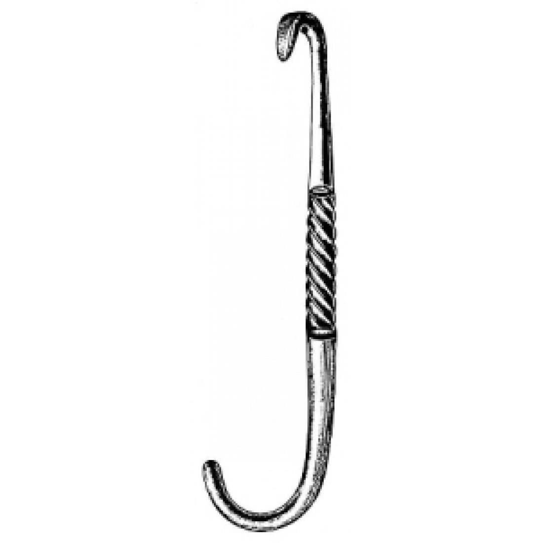 62.0650.26 Doğum Kancası Künt 26cm