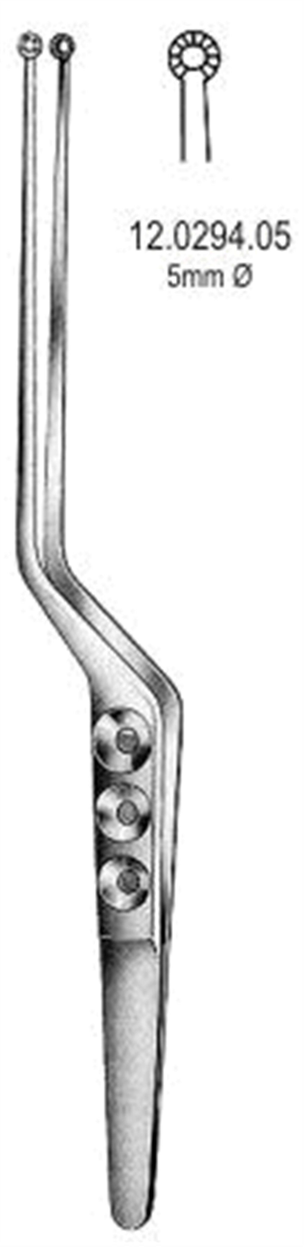 12.0294.05 Yasargil Tümör Forsepsi jaw  5mm, 22cm