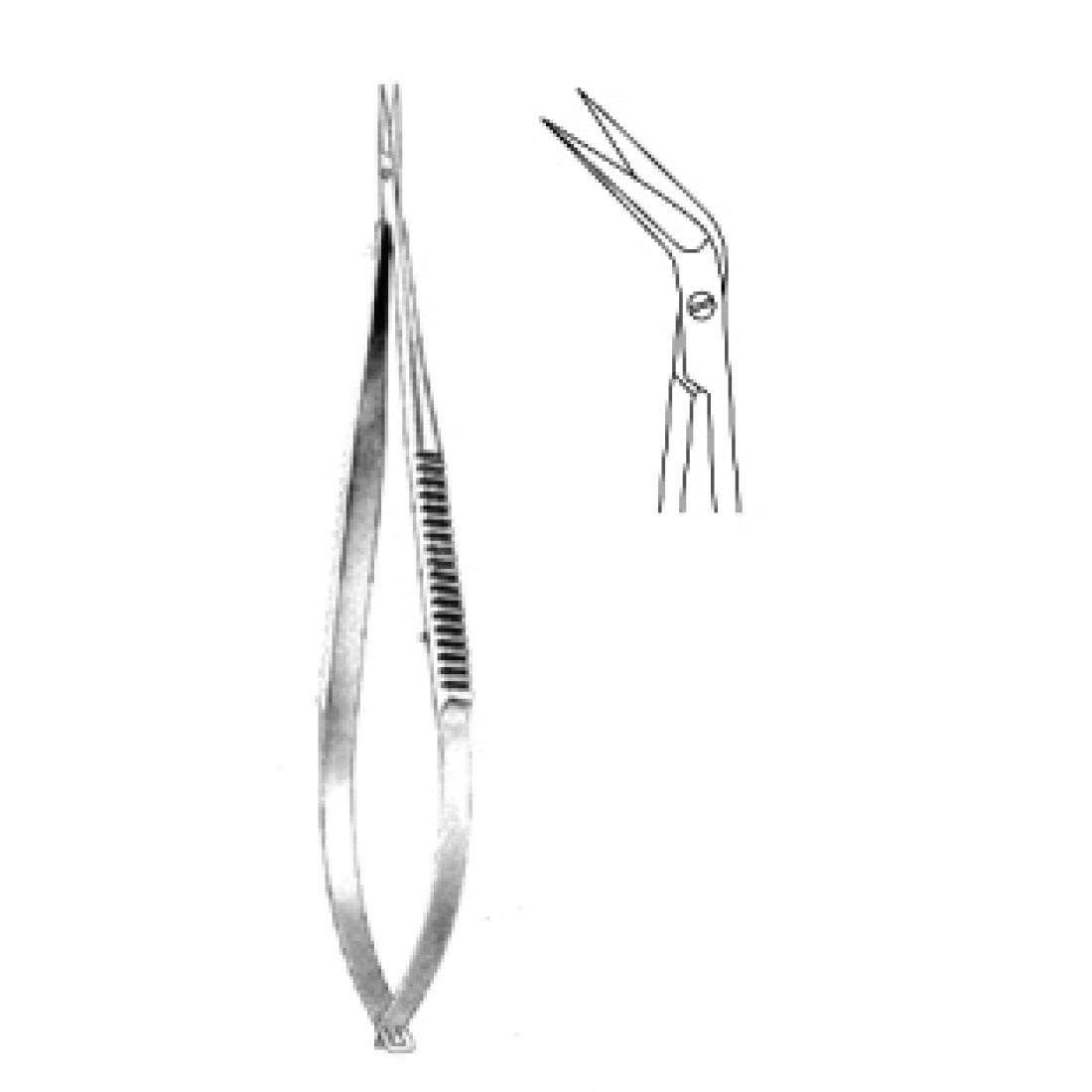 10.0925.18 Mikro Makas Açılı 18.5cm