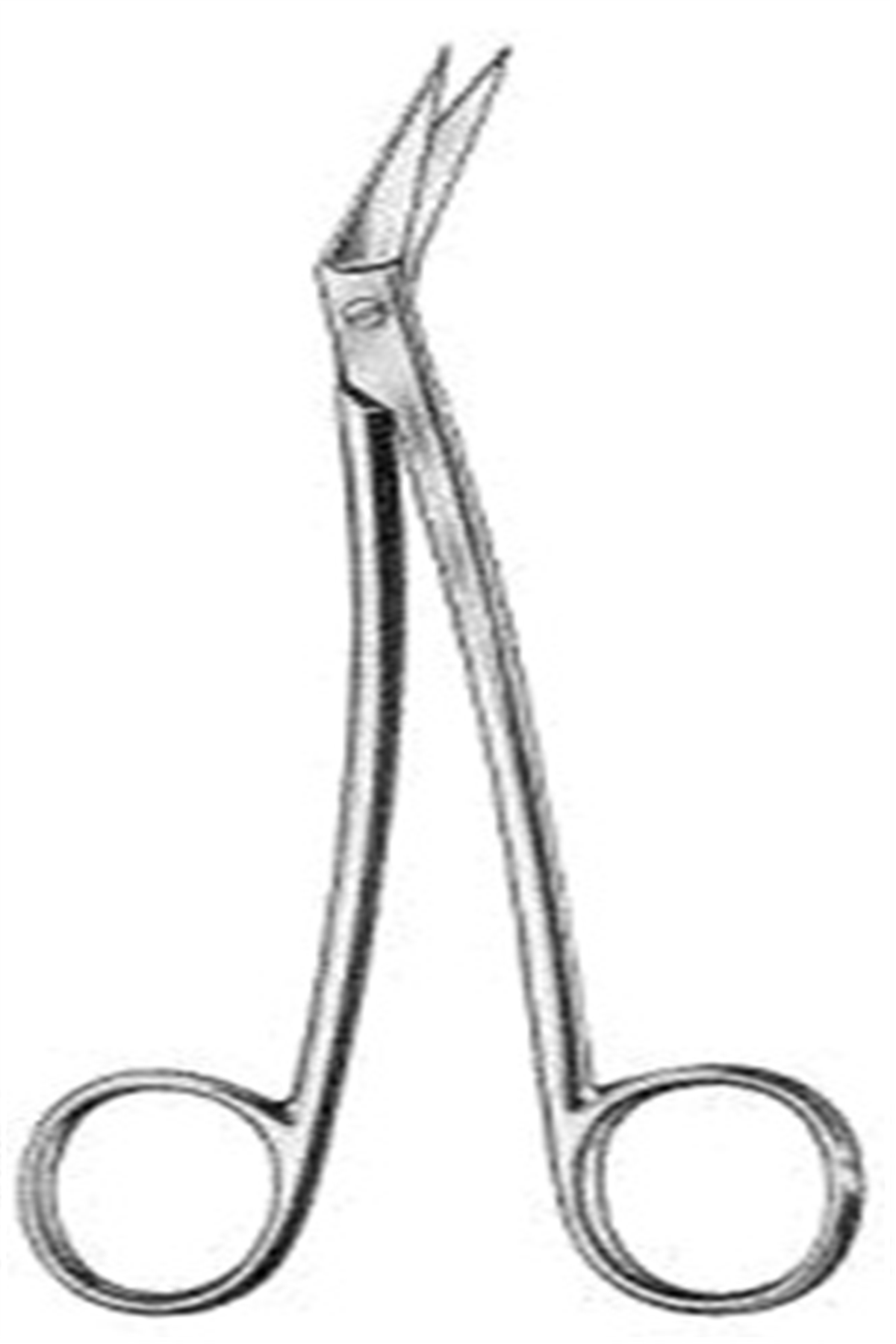 10.0118.16 Locklin Operasyon Makası Tırtıklı Açılı  16cm