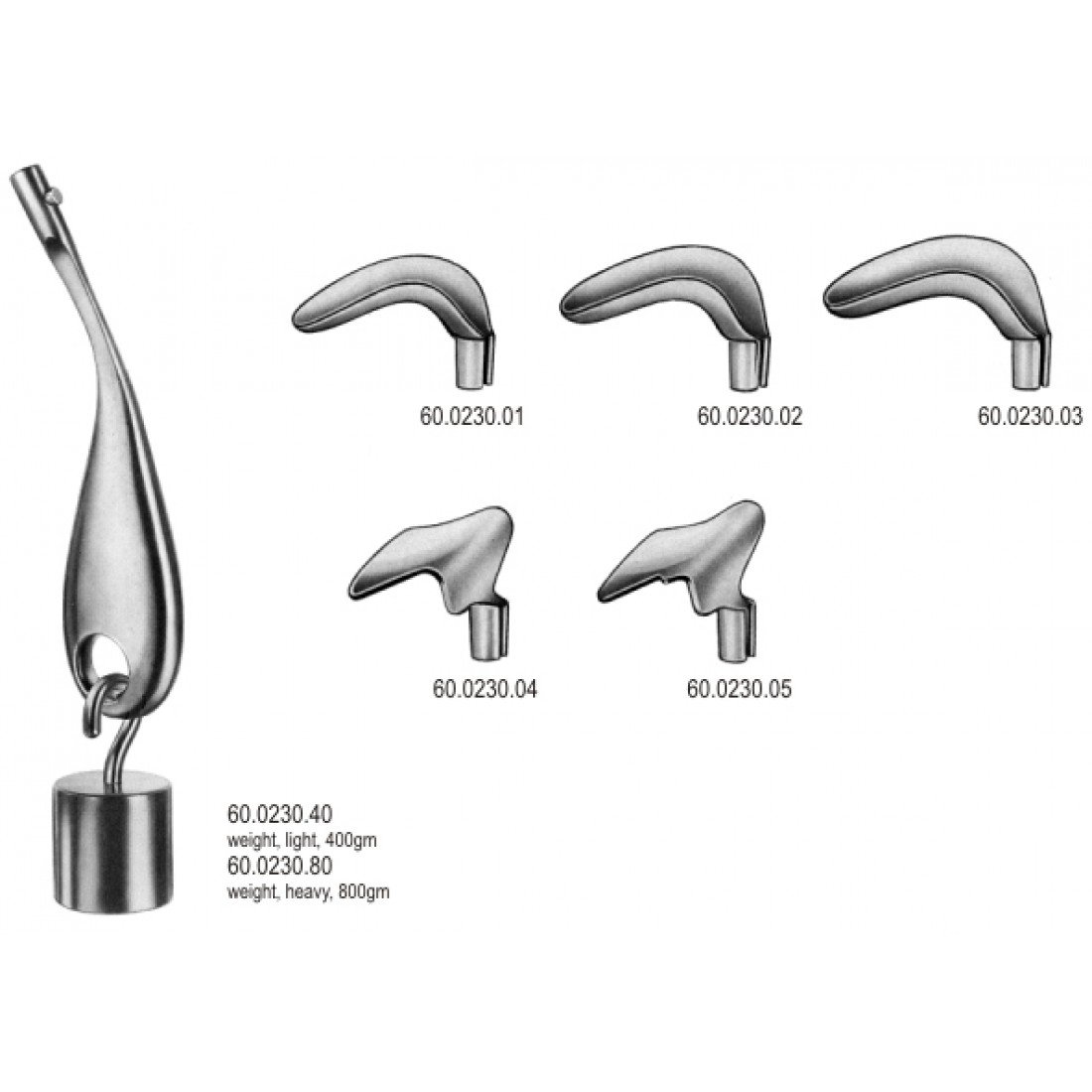60.0230.00 Scherbak Vajinal Spekulum Set/5