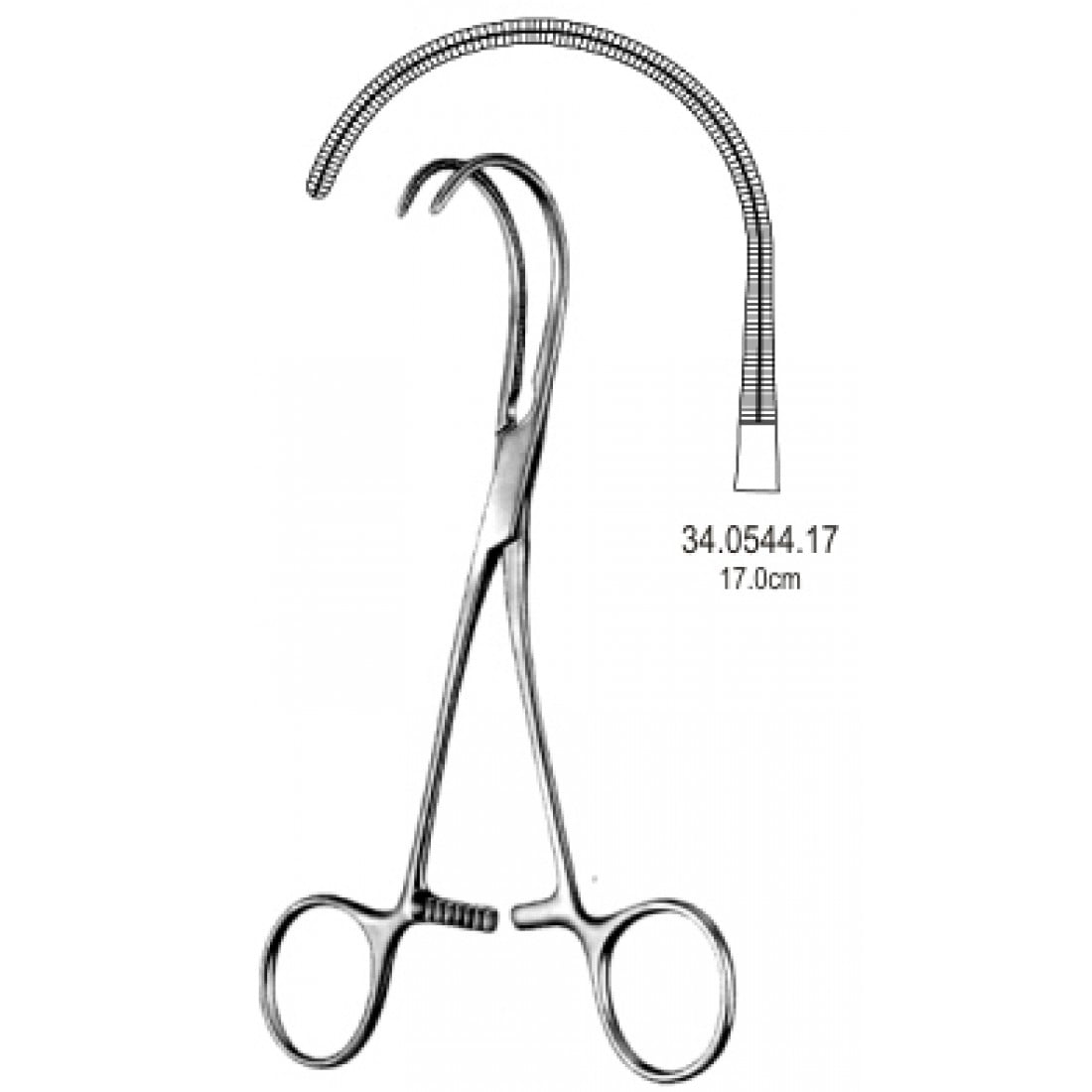 34.0544.17 Cooley Atravmatik Ligaşür Klemp 17cm