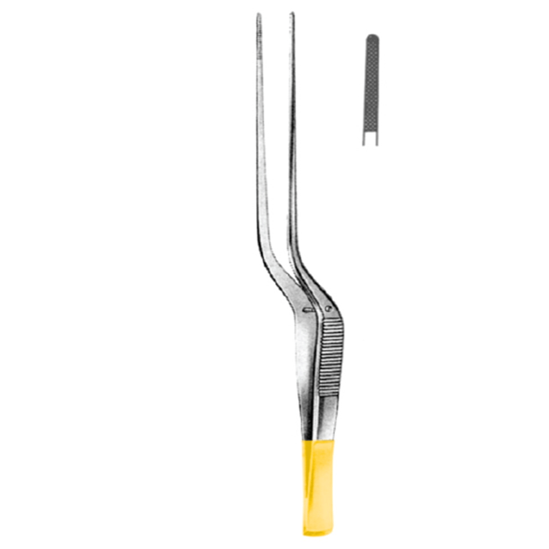 11.5104.17 Cushing-Taylor  Forseps bayonet 18cm TC