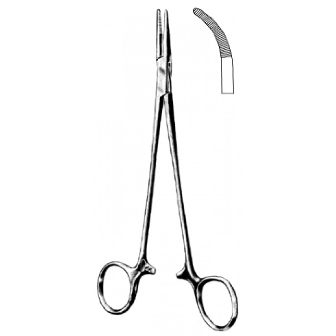14.0271.18 Adson Hemostatik Forseps Eğri 18.5cm