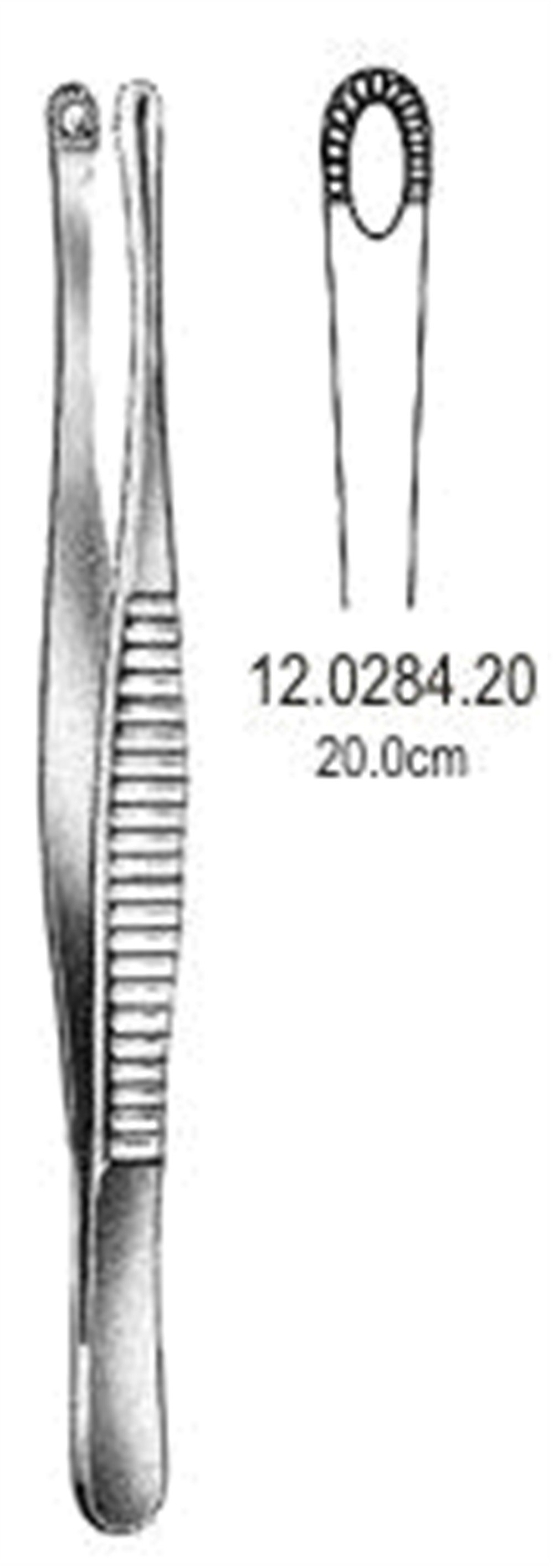 12.0284.20 Russian Pattern Doku Forsepsi 20cm