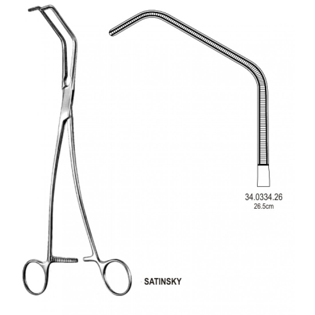 34.0334.26 Satinsky Tanjansiyel Oklizyon Klemp 26.5cm