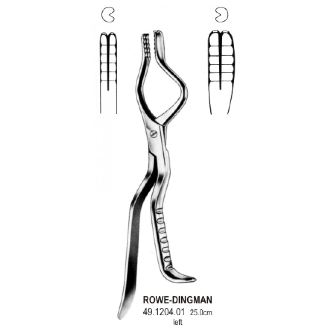 49.1204.01 Rowe Dingman  Forseps Sol 25cm