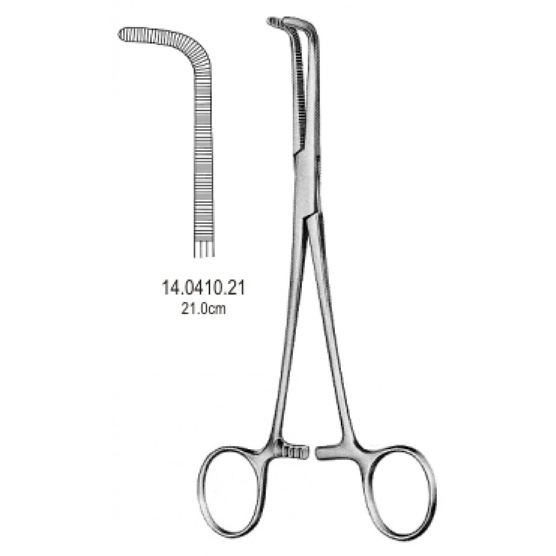 14.0410.21 WickDüzom Bronş Arter Forseps 21cm