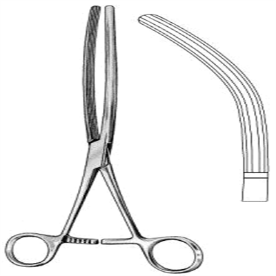 52.0211.16 Mayo Robson Bağırsak Klempi Eğri 16cm