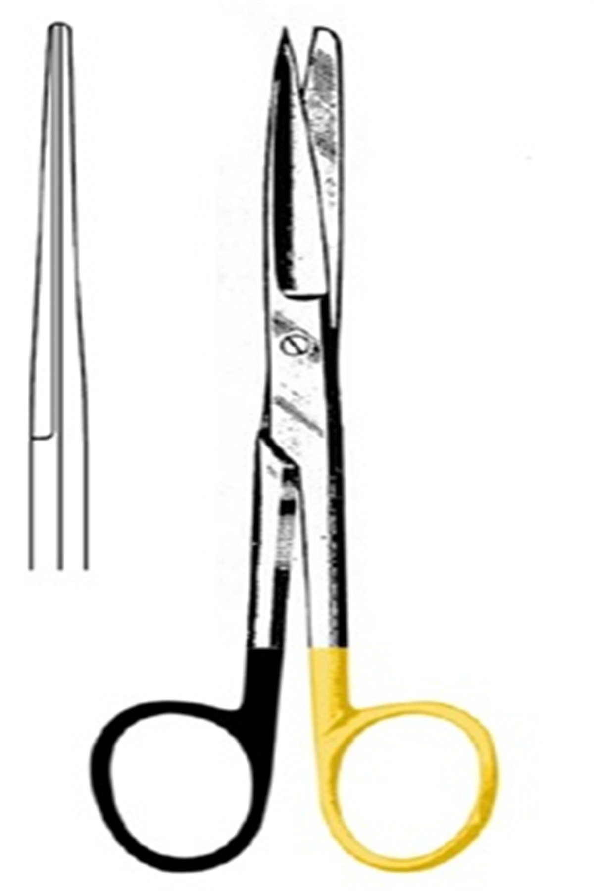 09.5036.14 Deaver Makas Düz Keskin/Künt 14cm S/CUT, TC