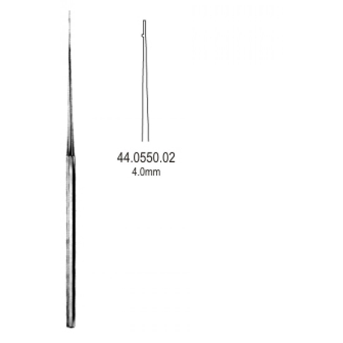 44.0550.02 House Küret 4.0mm, 16cm