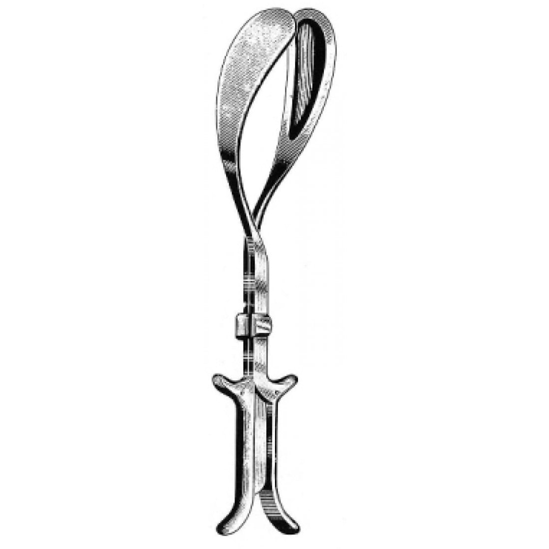 62.0134.40 Luikart Doğum Forsepsi 40cm