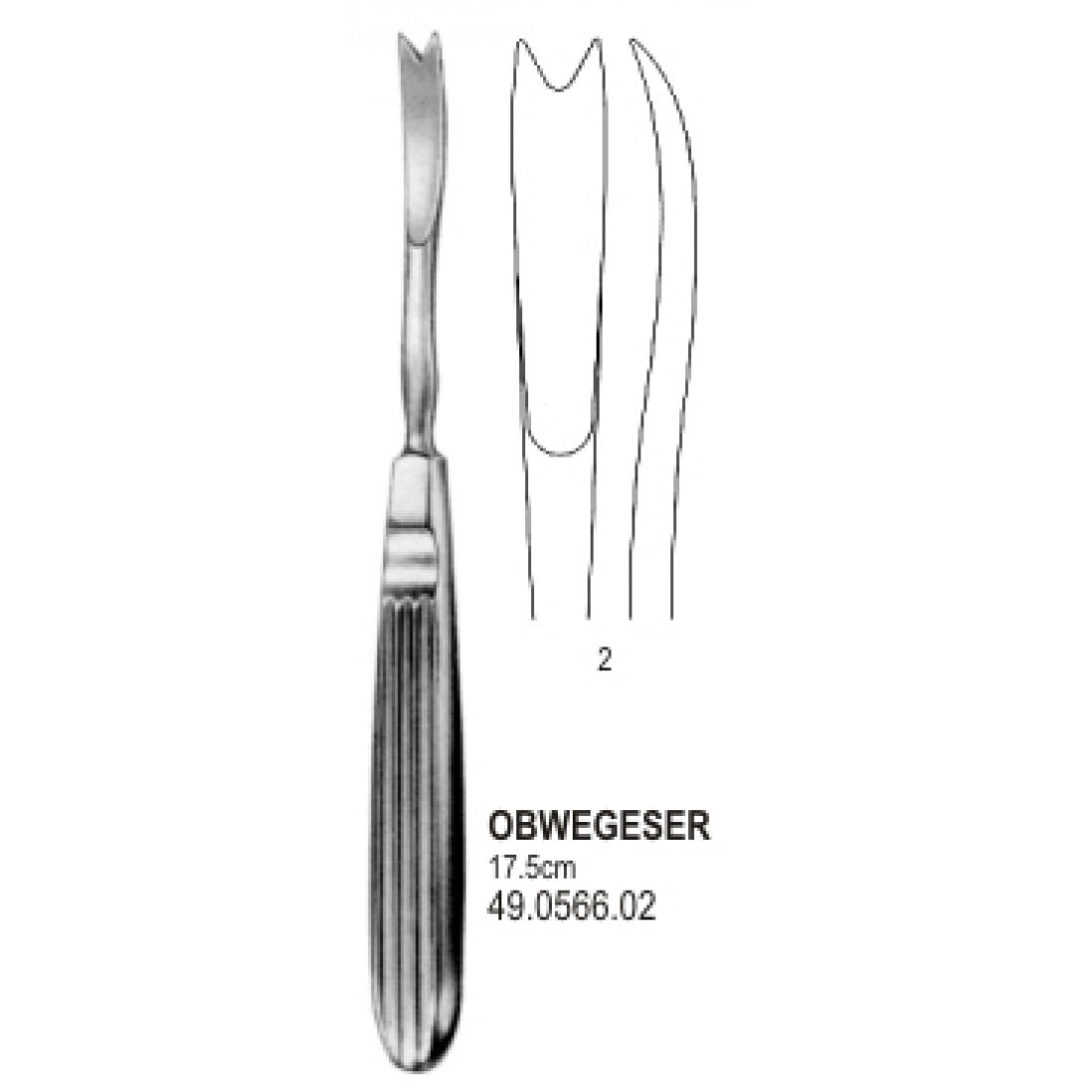49.0566.02 Obwegeser Periost Elevatör 17.5cm Fig.2