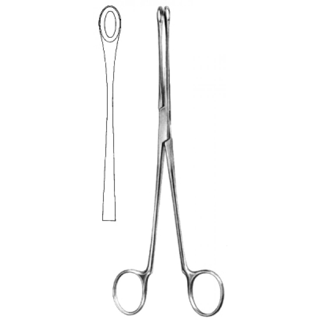 56.0030.20 Blake Safra Taşı Forsepsi Düz 20cm