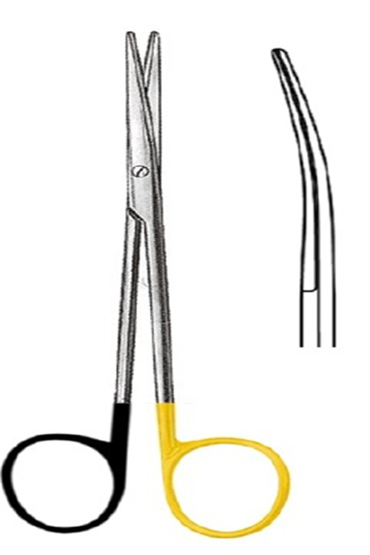 09.5351.23 Metzenbaum Fino Makas Eğri 23cm S/CUT, TC