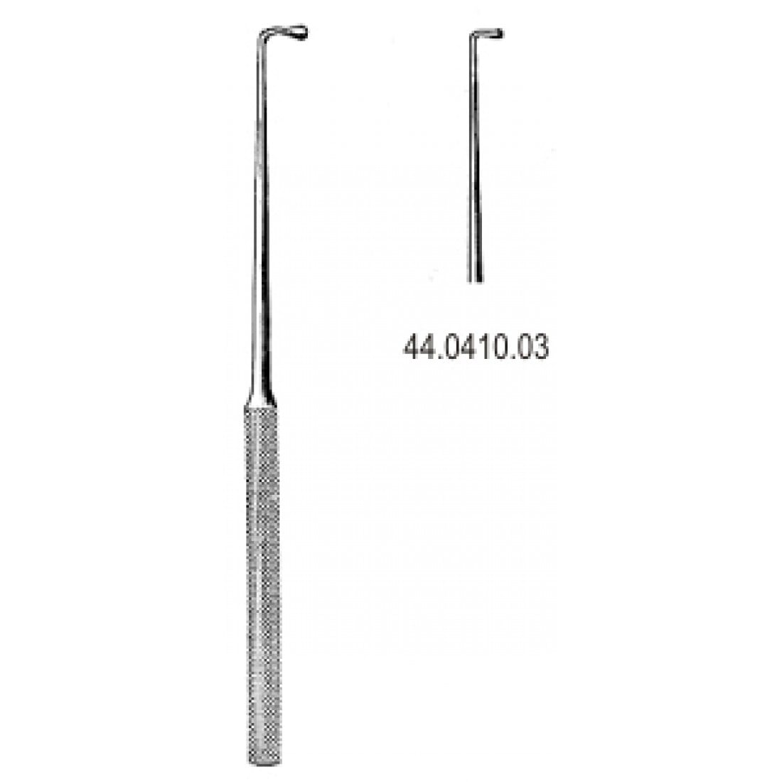 44.0410.03 Wagener Ear Hook blunt 14cm Fig.3