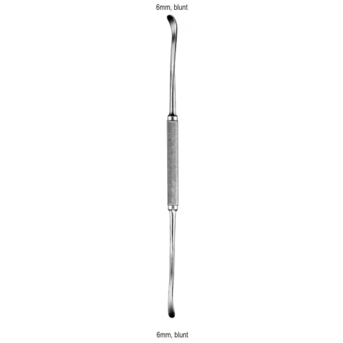 49.0510.22 Obwegeser Freer Periost Elevatör Künt 6mm, 22cm