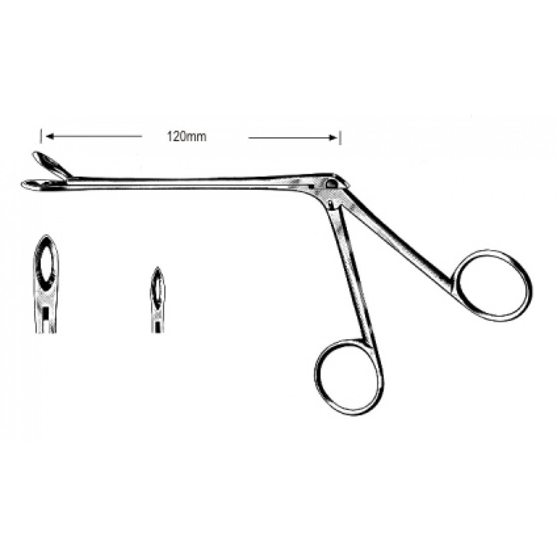 46.0240.01 Weil-Blakesley Forseps Düz Fig.1, 120mm, 19cm