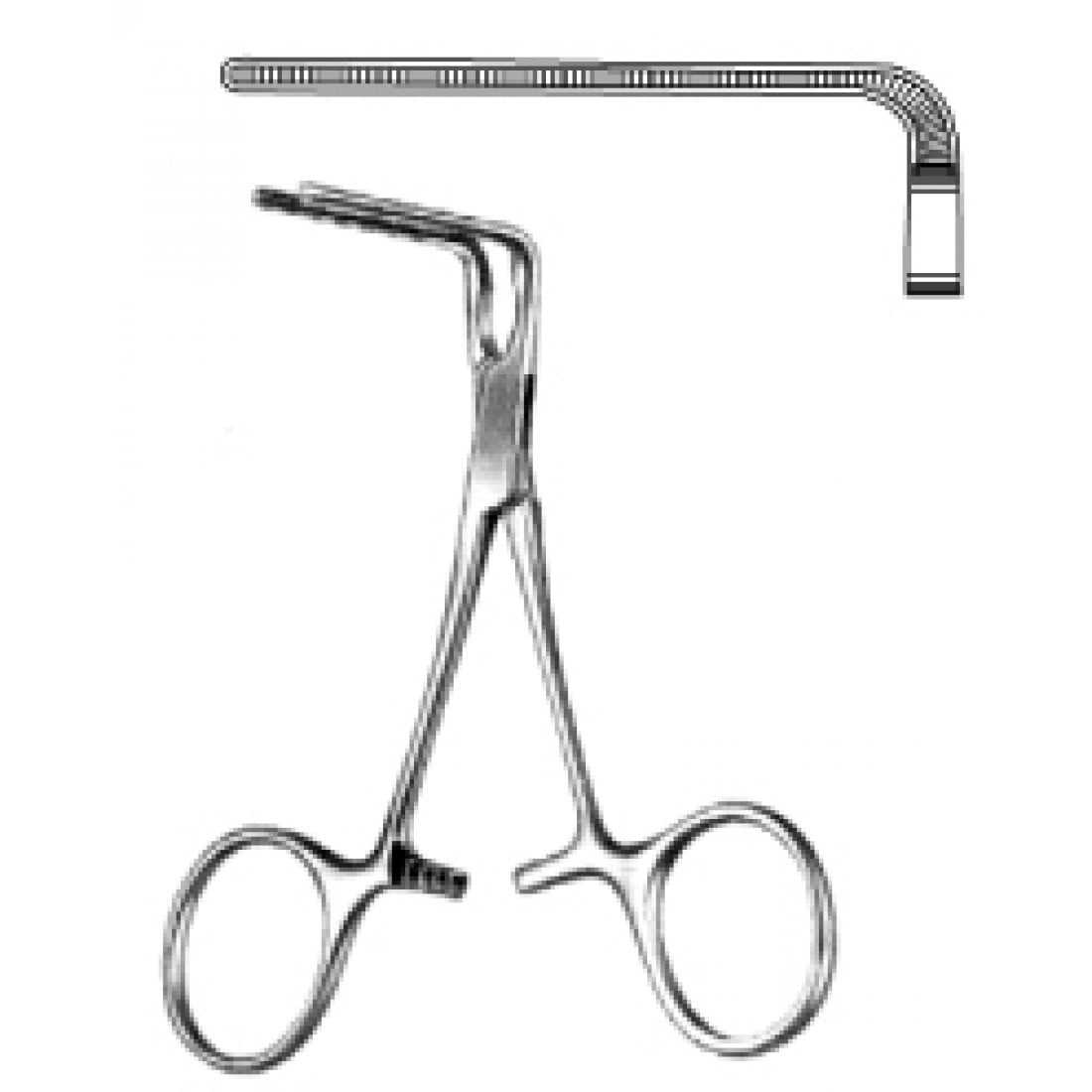 34.0134.10 DeBakey Buldog Atravmatik Forseps 90ø, 10.5cm