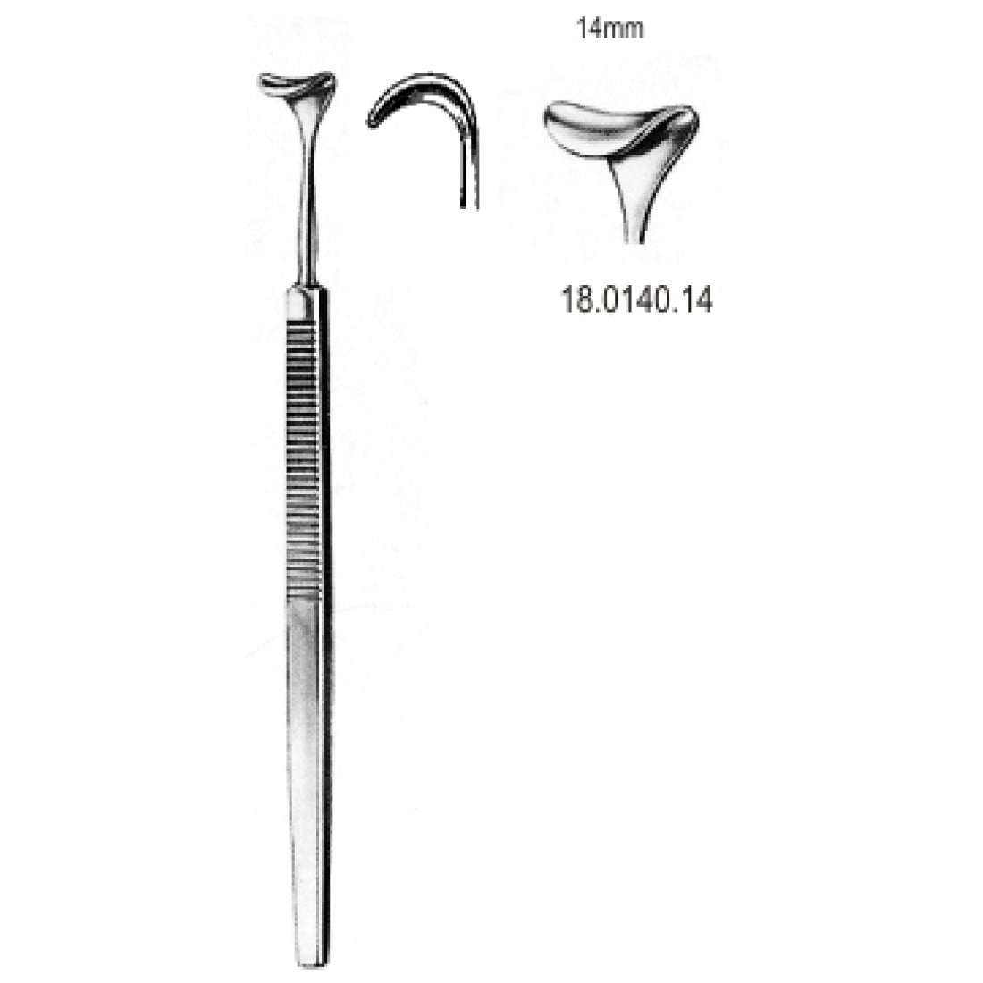 18.0140.14 Desmarres Ekartör Göz Kapağı 14x160mm