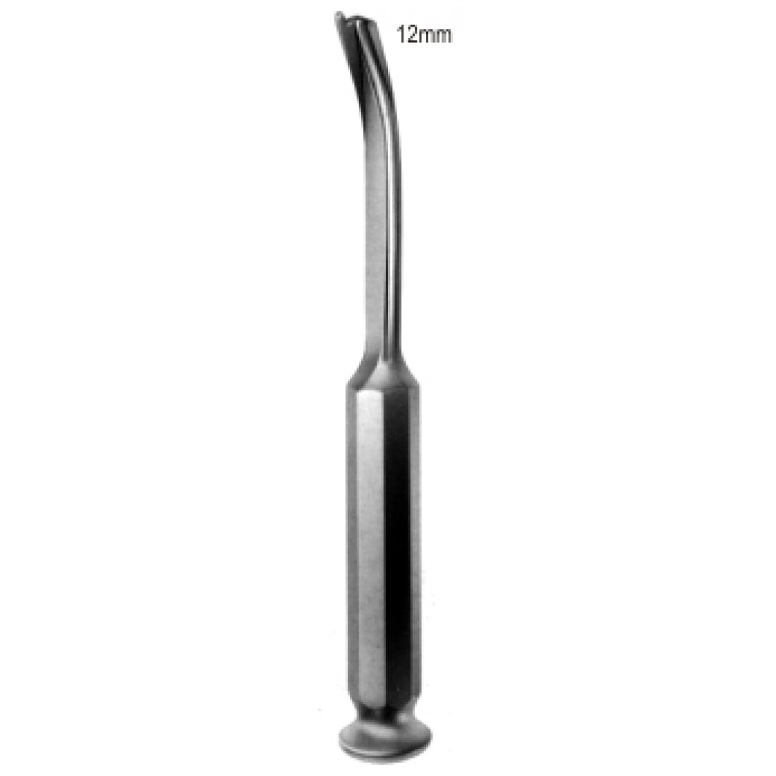 49.0714.02 Kemik Gretfi Osteotomu Eğri 2mm derinlik  12mm, 20cm