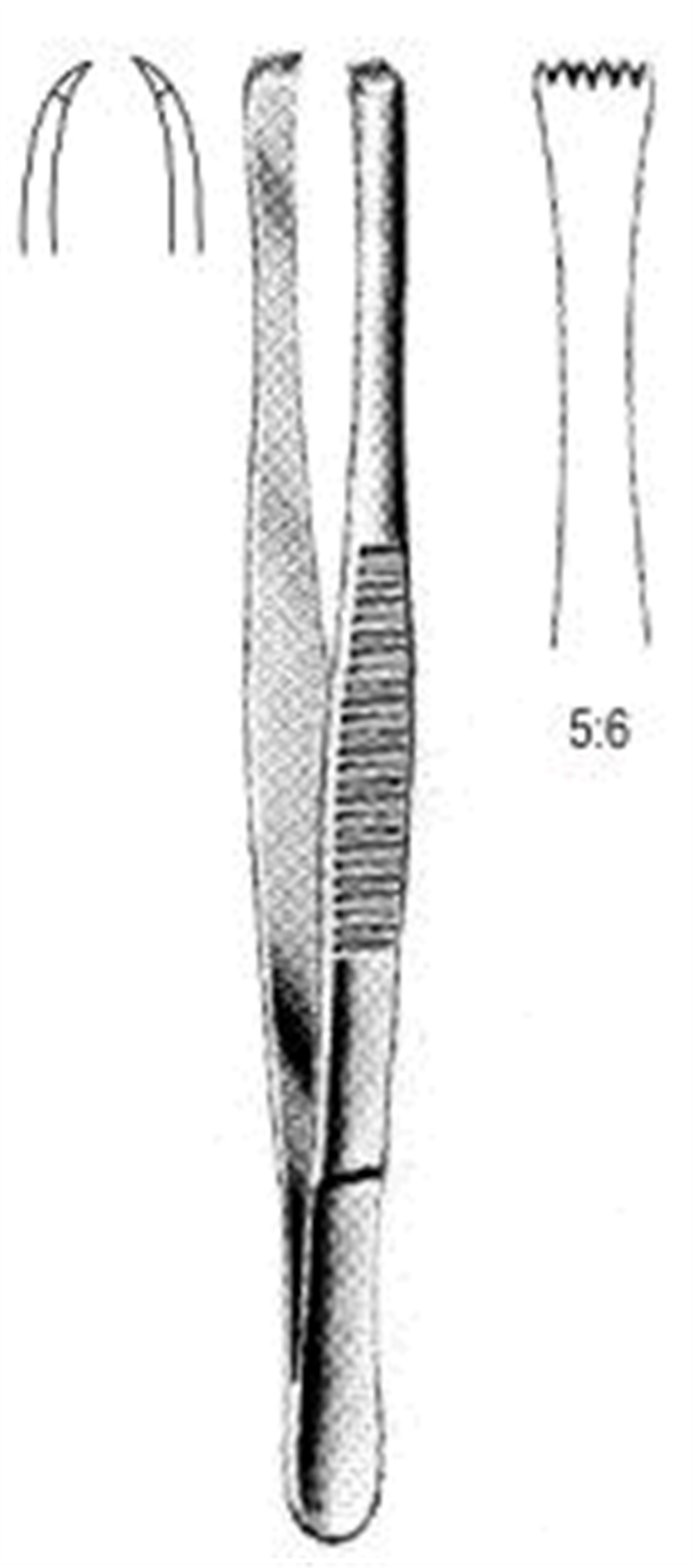 12.0274.15 Lerche Doku Forsepsi 5x6T 15cm