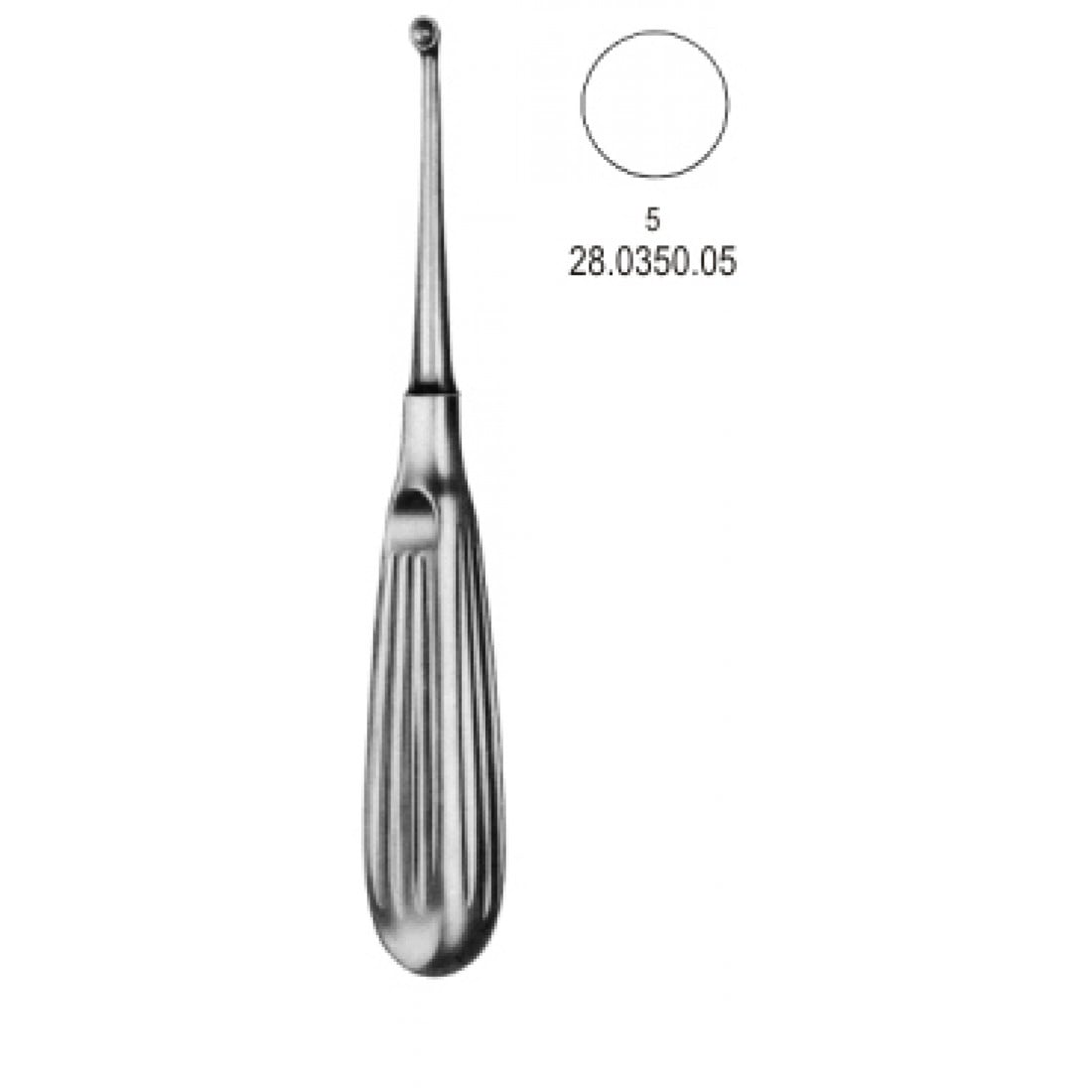 28.0350.05 Bruns Kemik Küreti 17cm, Fig.5