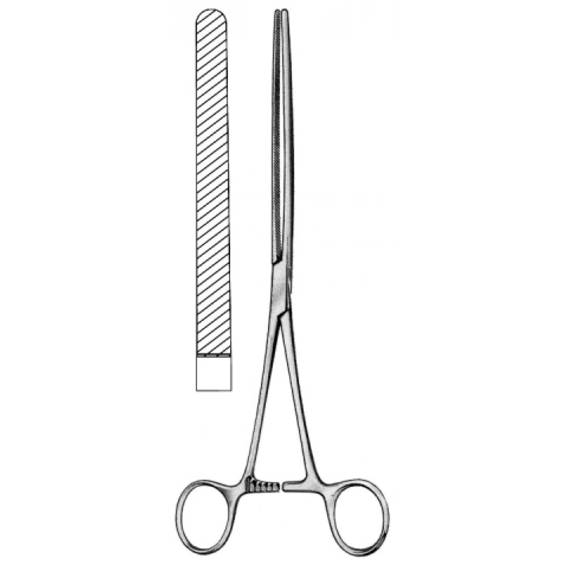 52.0204.23 Doyen Bağırsak Forsepsi Düz 23cm