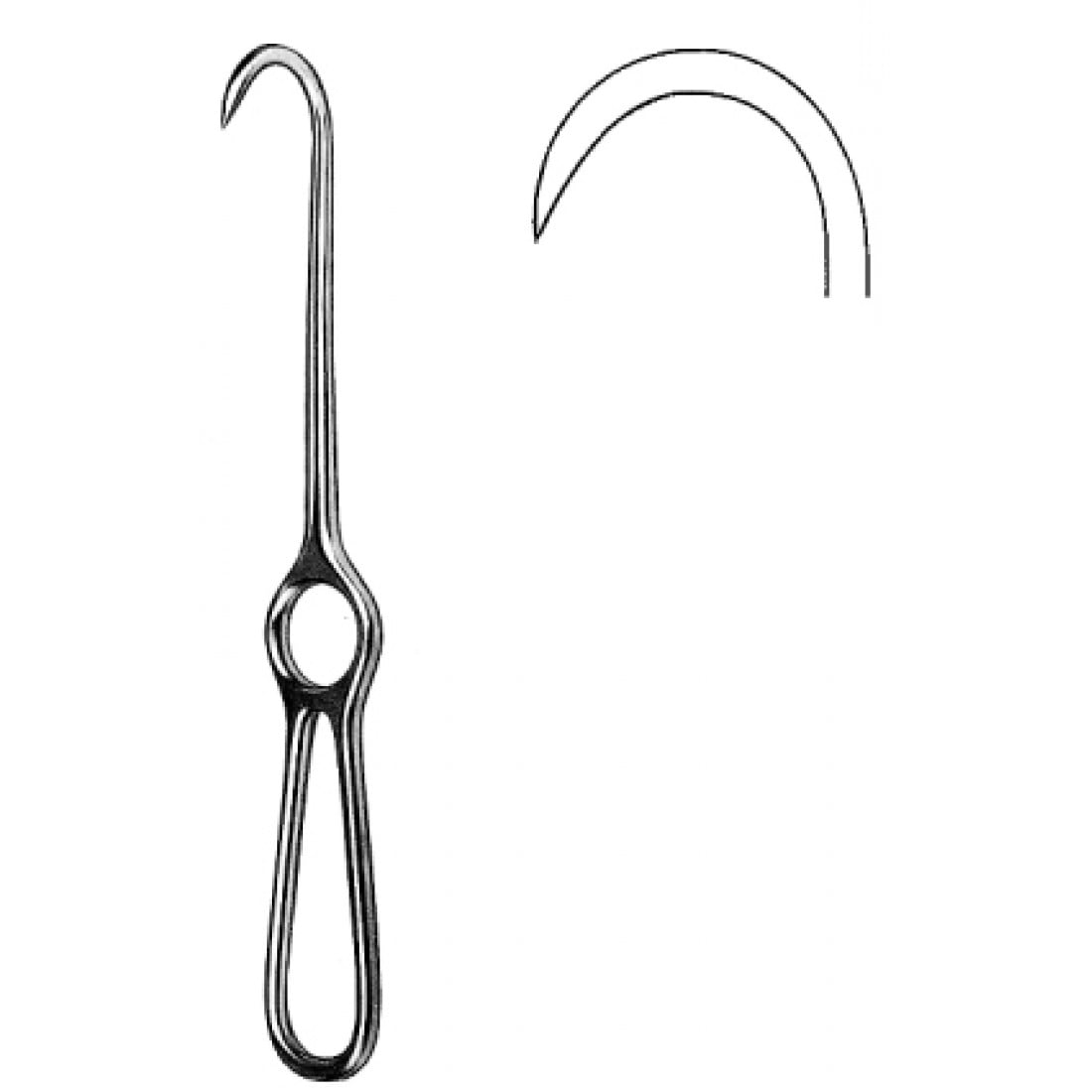 18.0264.20 Volkmann Kemik Kanca Ekartör Keskin 20cm