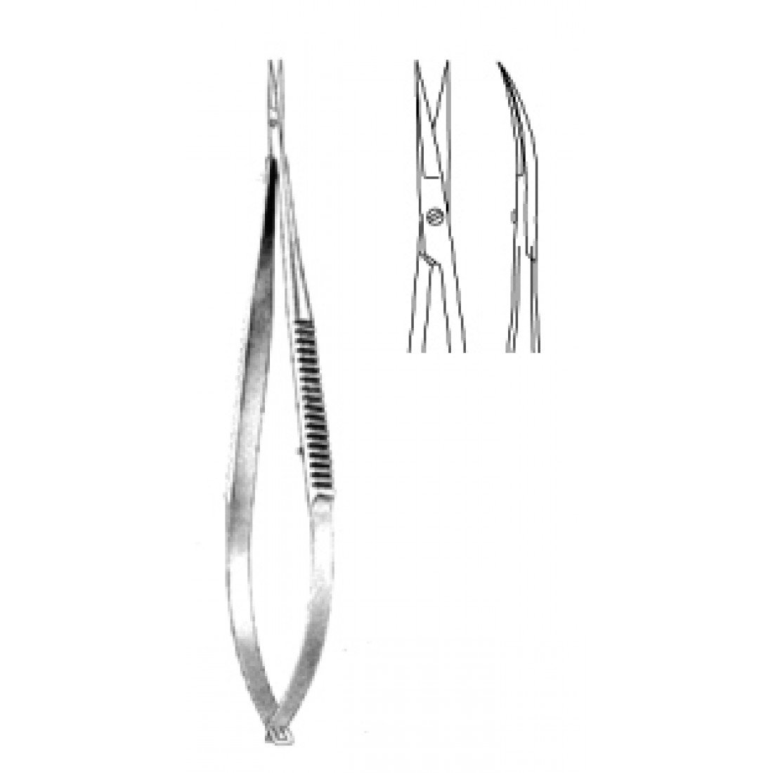 10.0923.15 Reill Mikro Makas  Eğri 15.5cm