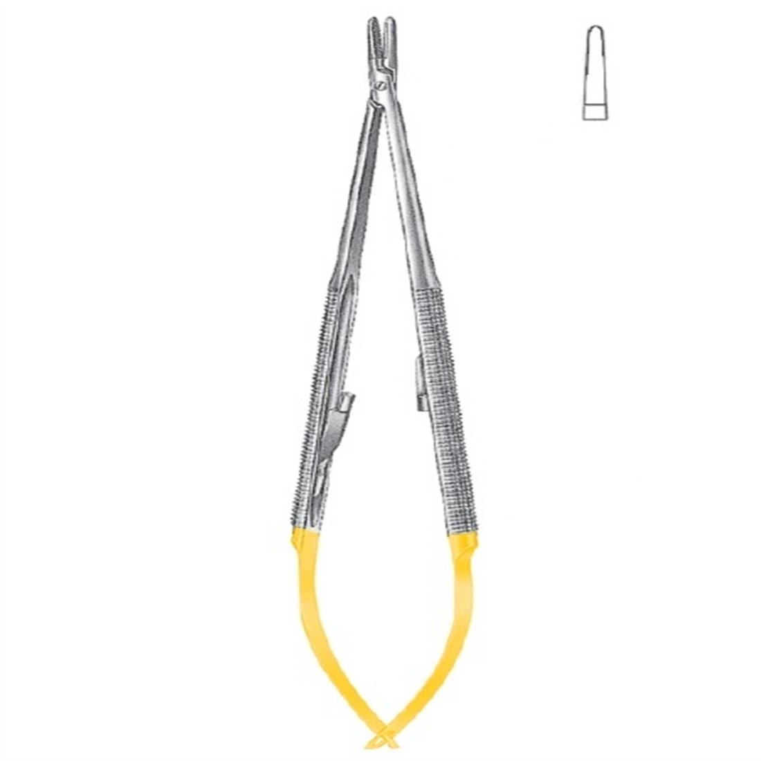 21.5990.21 Castroviejo Mikro Portegü Düz 21cm TC 