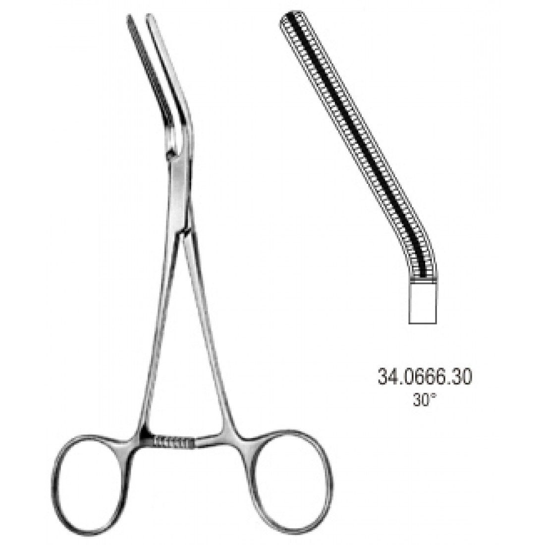34.0666.30 Dardik Atravmatik Çok Amaçlı Klemp 30ø 17cm