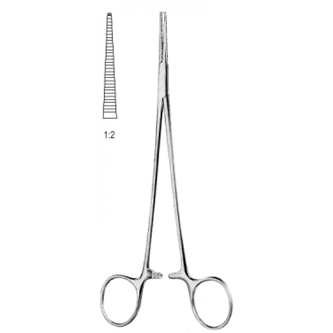 14.0082.16 Halstead Mosquito Forseps Düz 1x2T 16cm
