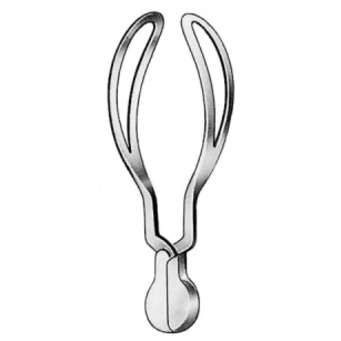 62.0030.23 Simpson Doğum Forsepsi S/model Düz 23cm