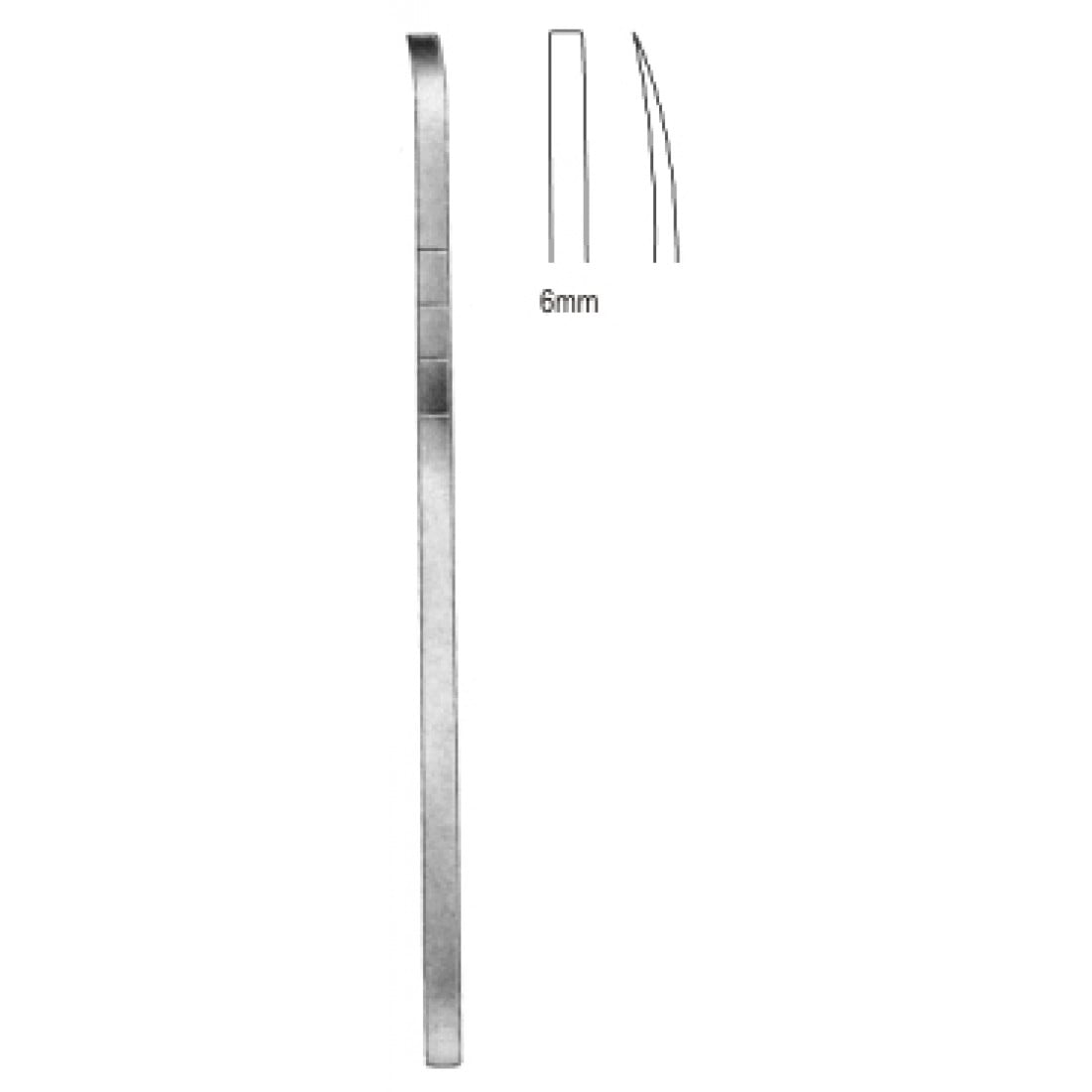 46.0621.18 Cottle Keski Eğri 6mmx18cm