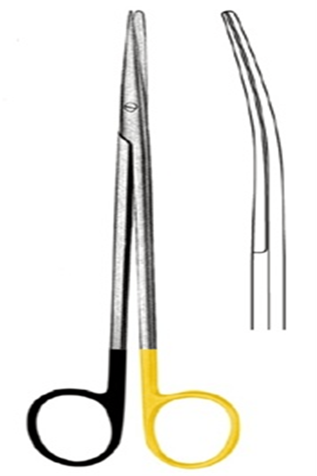09.5383.20 Metzenbaum Makas Eğri Keskin/Künt 20cm S/CUT, TC