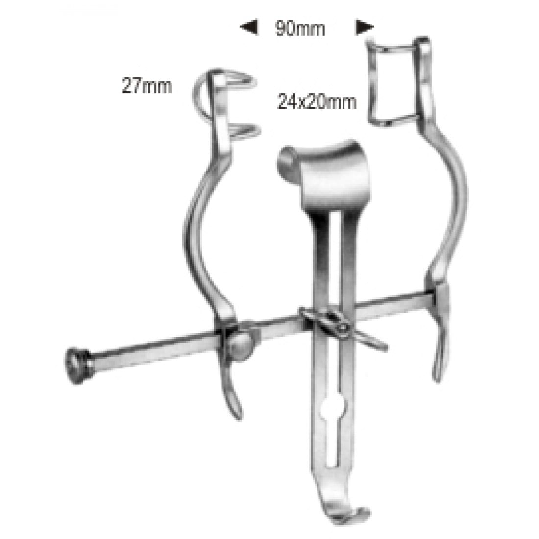19.0440.00 Balfour Baby Abdominal Ekartör 90mm