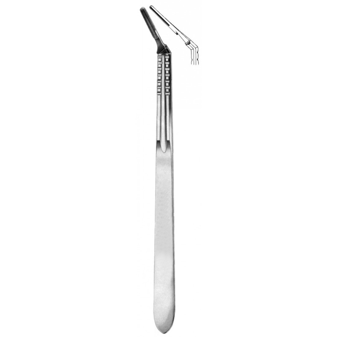 08.0128.23 Bistüri Sapı Açılı #4XLA 23cm