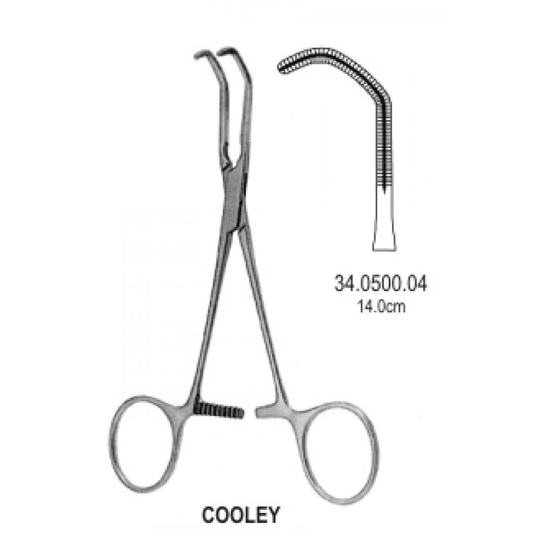 34.0500.04 Cooley Yenidoğan & Çocuk Klempi 14cm