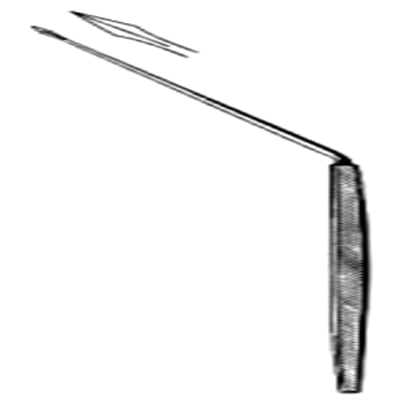44.0420.18 Politzer (Agnew) Parasentez İğnesi 18cm