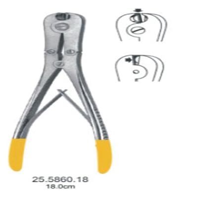 25.5860.18 L-Şeklinde Tel Kesici Çift Hareketli 18cm TC 