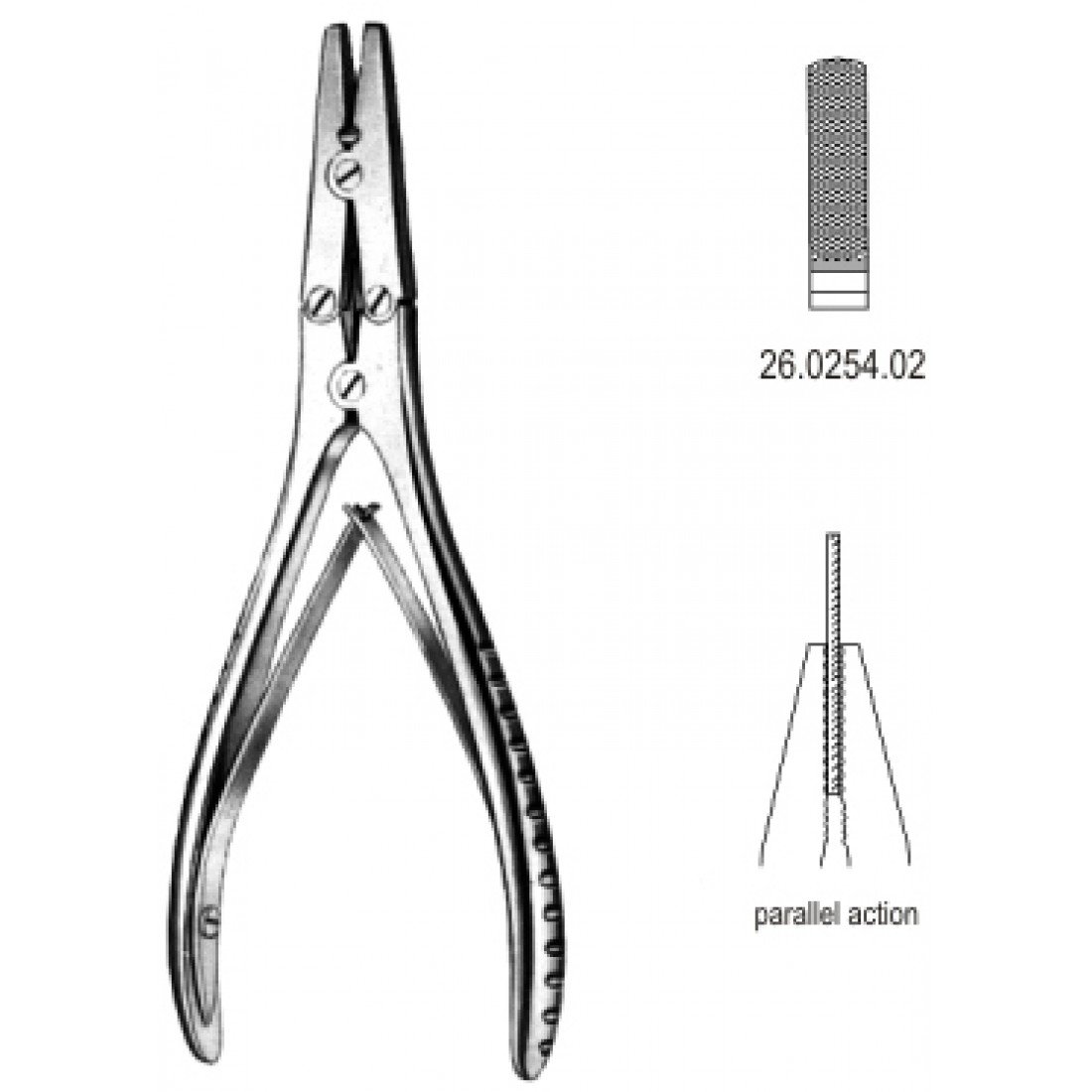 26.0254.02 Tel Bükme Pensi Çift Çene Hareketli 18cm