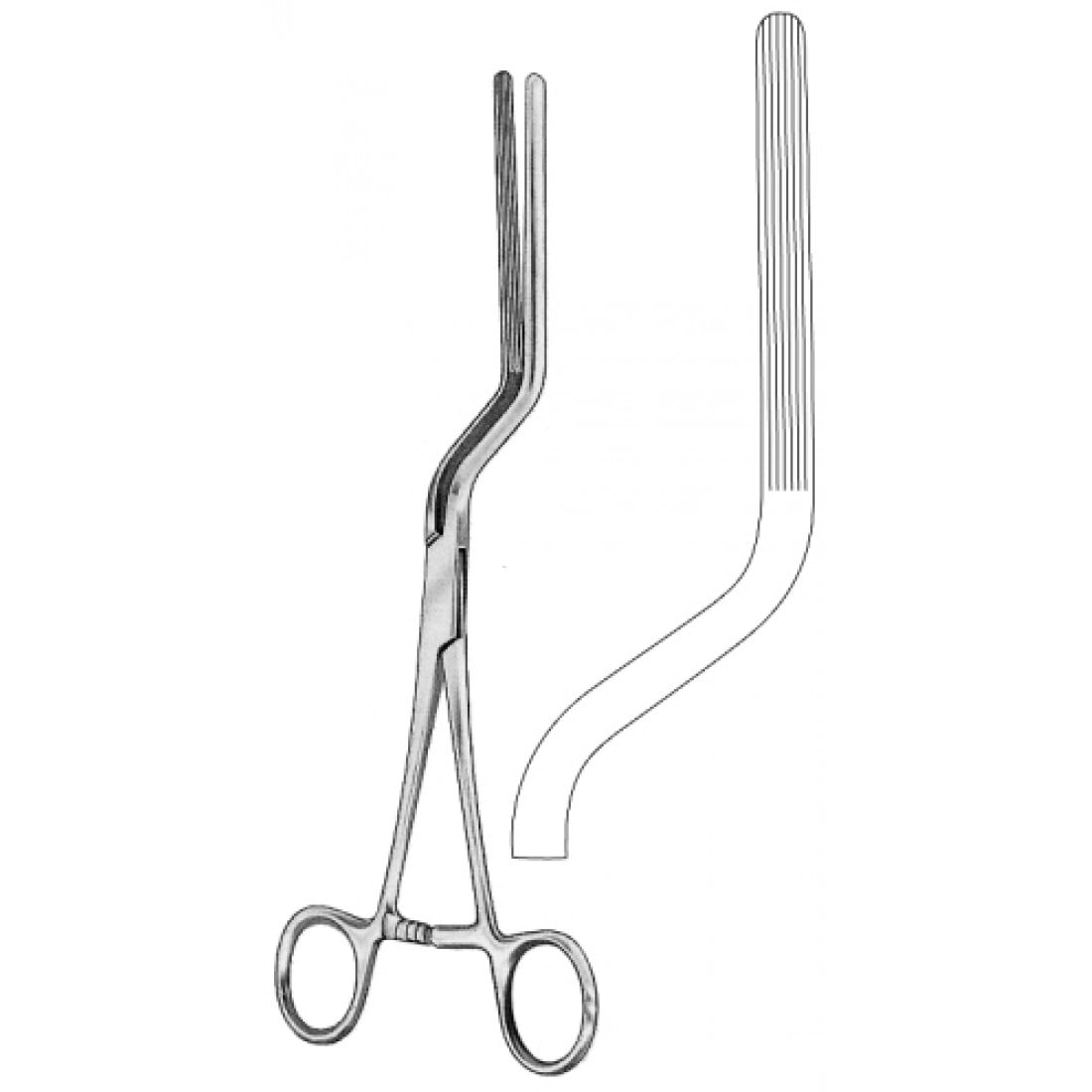 52.0250.24 Brunner Bağırsak Forsepsi 24cm