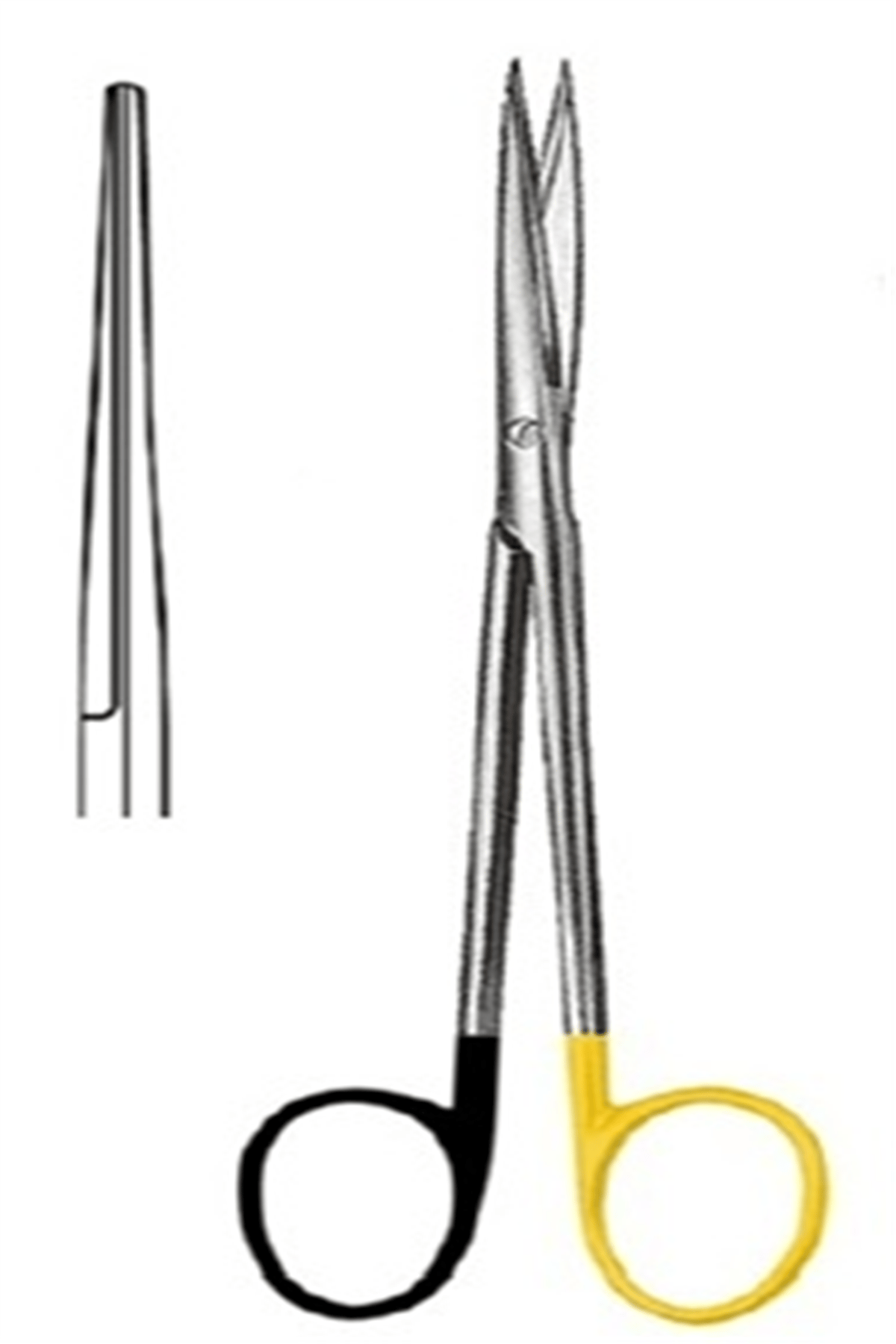 09.5352.18 Metzenbaum Fino Makas Düz 18cm S/CUT, TC