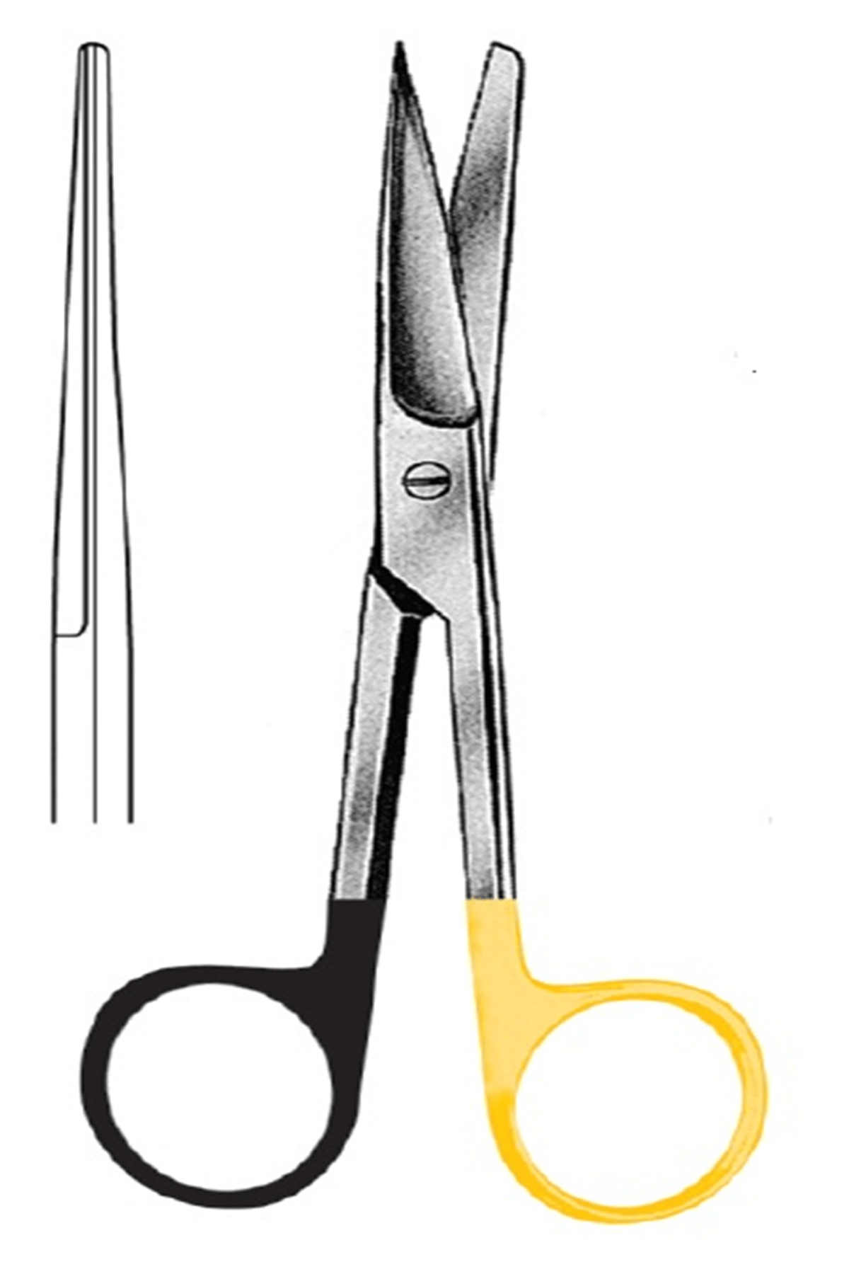 09.5012.10 Operasyon Makası Düz Keskin/Künt 10.5cm S/CUT, TC