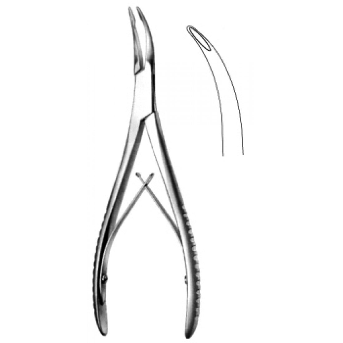 28.1154.01 Stellbrink Sinevektomi Ronjur Forsepsi  Eğri 2mm 17.5cm